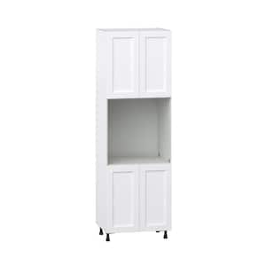 Mancos 30 in. W x 94.5 in. H x 24 in. D Bright White Shaker Assembled Pantry Single Oven Kitchen Cabinet