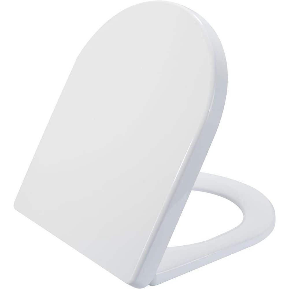 Elongated Soft Close Toilet Seat in White , Soft Close Quick Release, Stainless Steel Hinges, D/U Shape Easy Clean Lid price history on PriceWatchPro