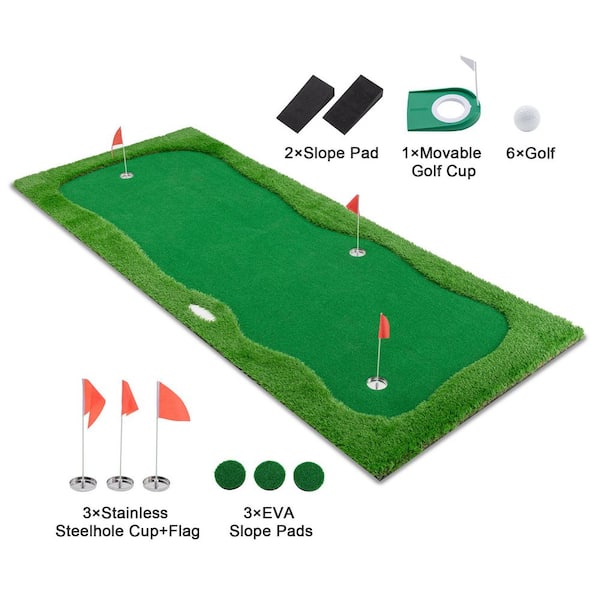 Thanaddo 12 x 5 ft. Large Professional Golf Training Mat for