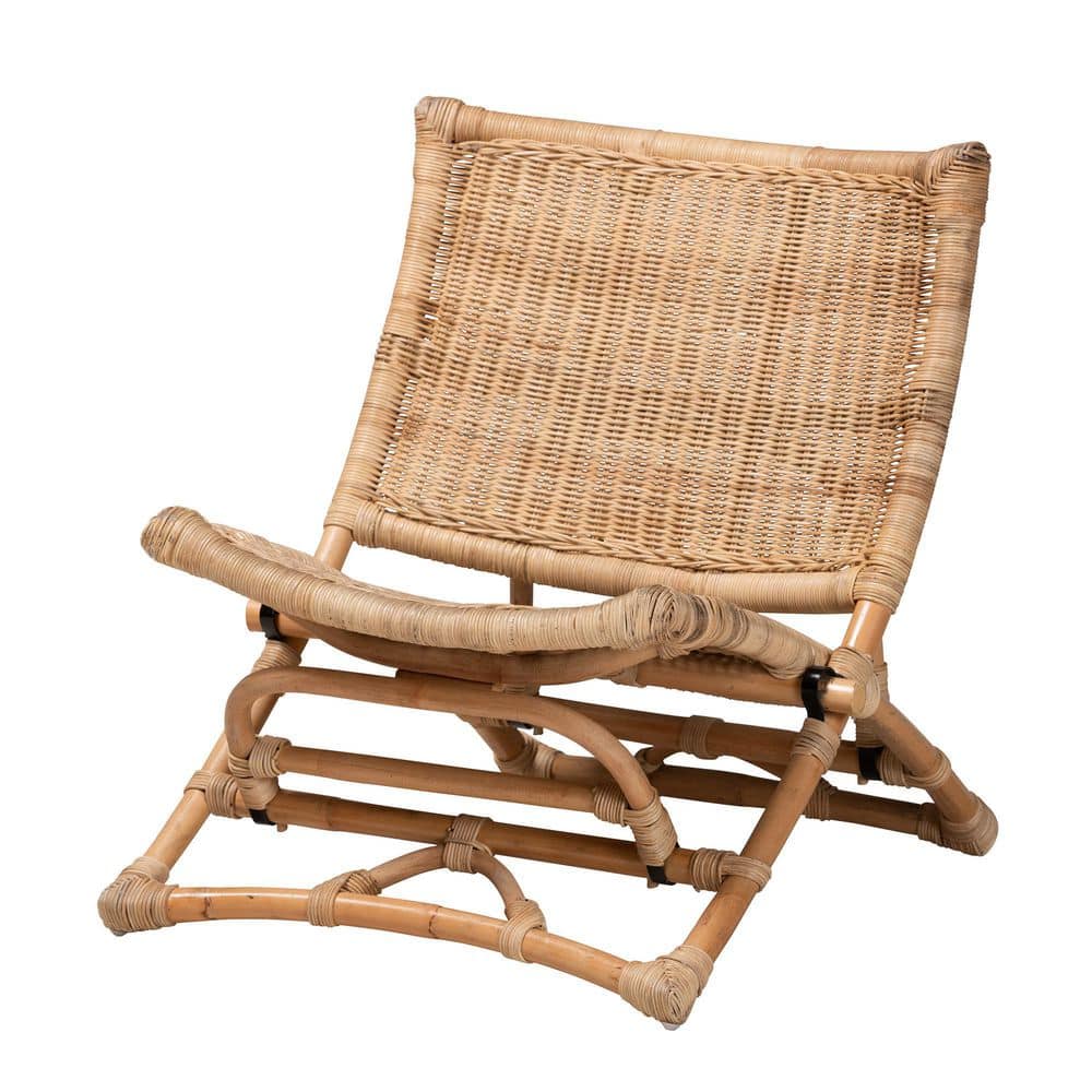 Folding rattan lounge chair