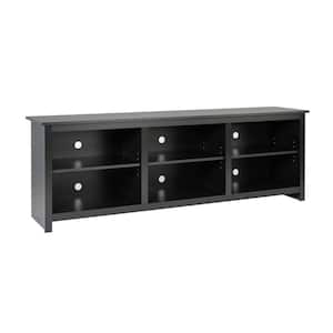 Sonoma 72 in. Black Composite TV Stand Fits TVs Up to 80 in. with Cable Management