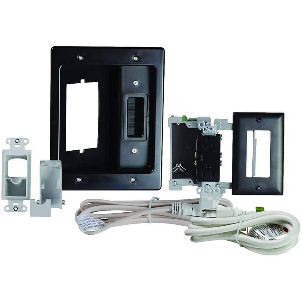 On-Q Pro 6 ft. Cord In-Wall TV Low Voltage and Power Kit Black price history on PriceWatchPro