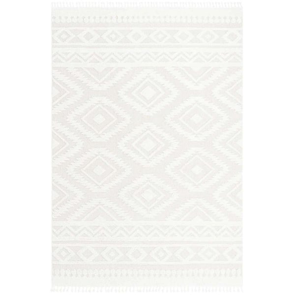 Unique Loom Boho Gigi Ivory 10 ft. x 14 ft. 1 in. Area Rug