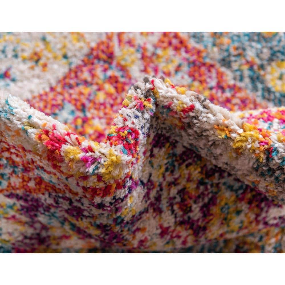 Madeline Multi-Color Rectangular Synthetic Indoor Rug