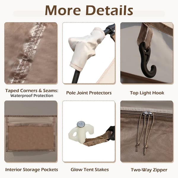 DSNAPE Ti Series 2-5 Person Instant Tent with Full Rainfly