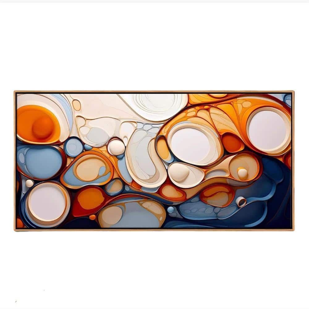 ROAD×canvas Wname lloncloss top Modern Colorful Framed Canvas Wall Art 20 in. x 40 in. LINBQ129