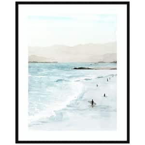 In the Surf II by Grace Popp 1-Piece Framed Giclee Nature Art Print 41 in. x 33 in.