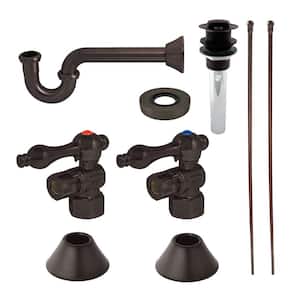 Trimscape Traditional Plumbing Sink Trim Kit 1-1/4 in. Brass with P- Trap and Overflow Drain in Oil Rubbed Bronze