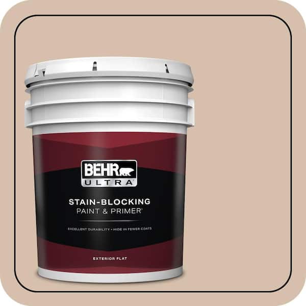 BEHR ULTRA 5 gal. #ICC-42 Comforting Flat Exterior Paint & Primer