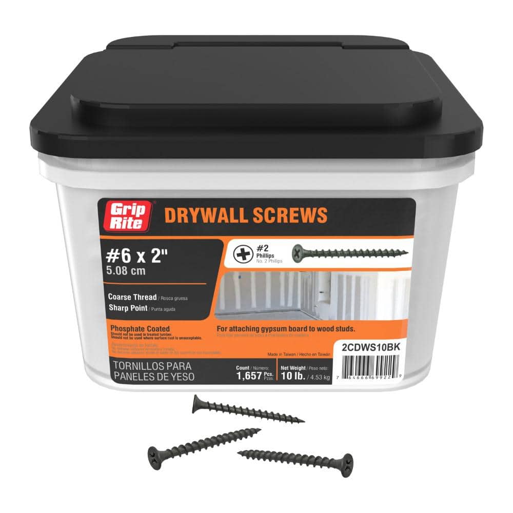 Daggerz 10 x 5 Phillips Bugle Fine Thread Drywall Screws - 1000 Qty