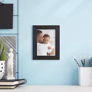 Grooved 3.5 in. x 5 in. Black Picture Frame