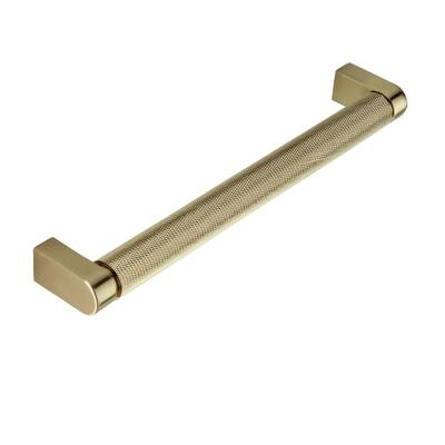 Kent Knurled 7 in. (178 mm) Satin Brass Drawer Pull (5-Pack)