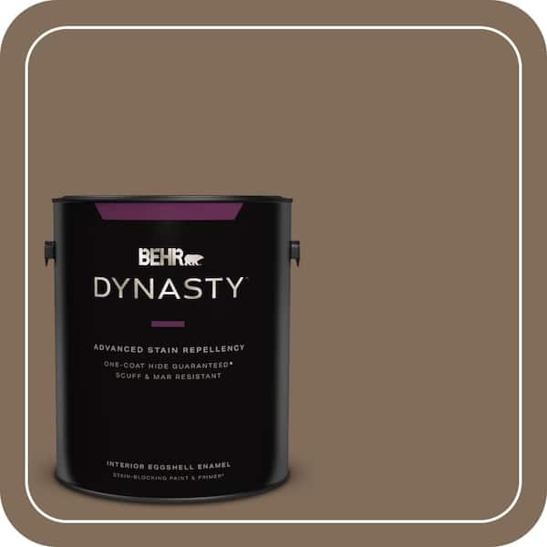 BEHR DYNASTY 1 gal. #MQ2-49 Kaffee One-Coat Hide Eggshell Enamel Interior Stain-Blocking Paint & Primer