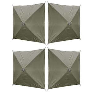 Quick Set Screen Hub Green Tent Wind and Sun Panels, Accessory Only (4-Pack)