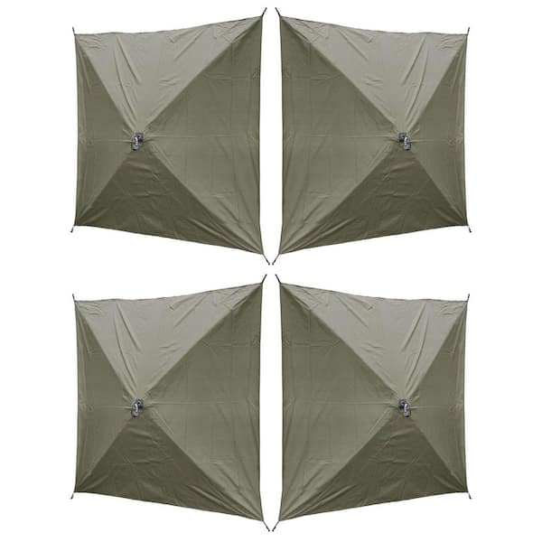 Clam Quick Set Screen Hub Green Tent Wind and Sun Panels, Accessory Only (4-Pack)