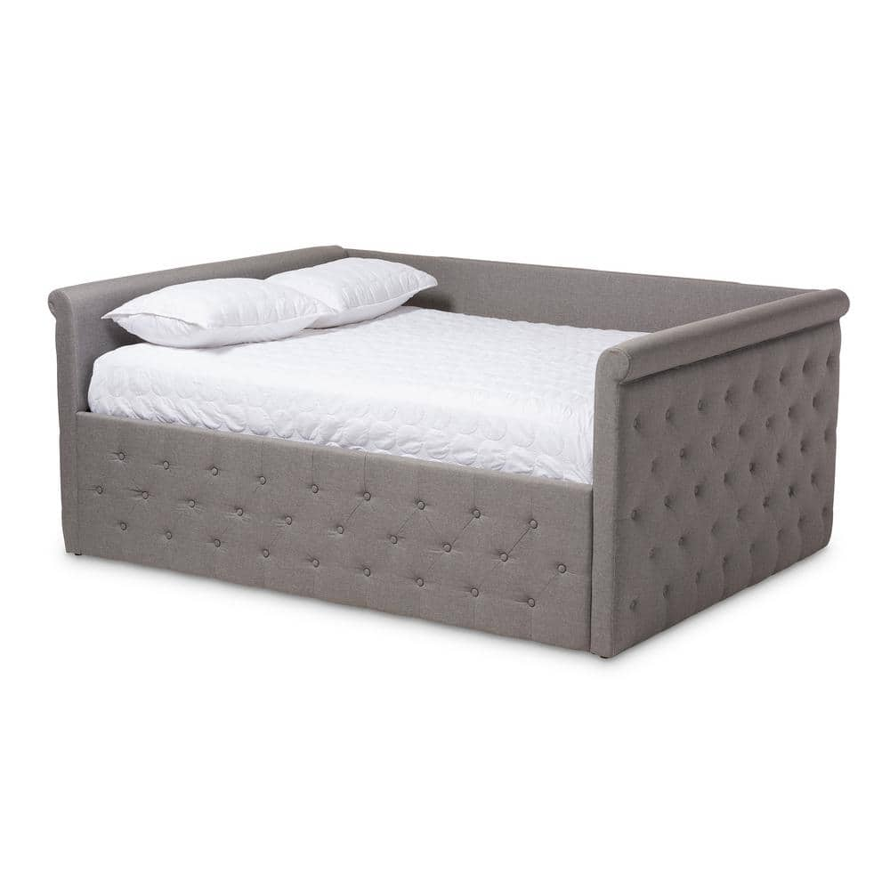 Baxton Studio Amaya Gray Daybed 147 8734 HD The Home Depot