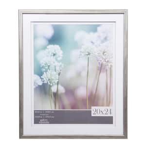 Gallery 16 in. x 20 in. Gray Double Mat Picture Frame