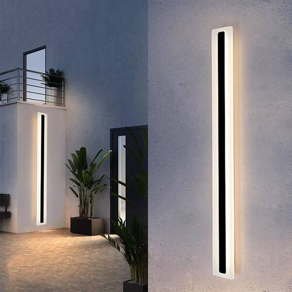 Black 12 offers Watt Up And Down Outside LED Wall Light - Outdoor Garden Wall Lighting - Wall Washer Exterior Wall Light Fitting