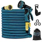 3/4 in. x 100 ft. Expandable Garden Hose Expanding Water Hose with 10 Function Nozzle Kink Free Garden Water Hose