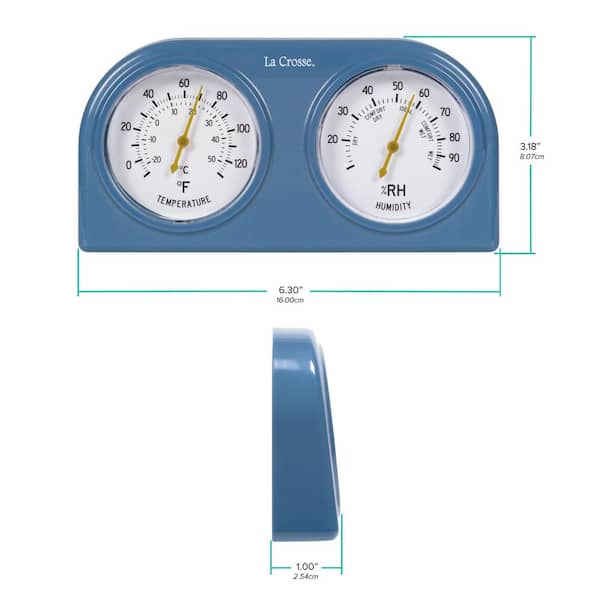 Precision Analog Thermometer / Humidity Gauge