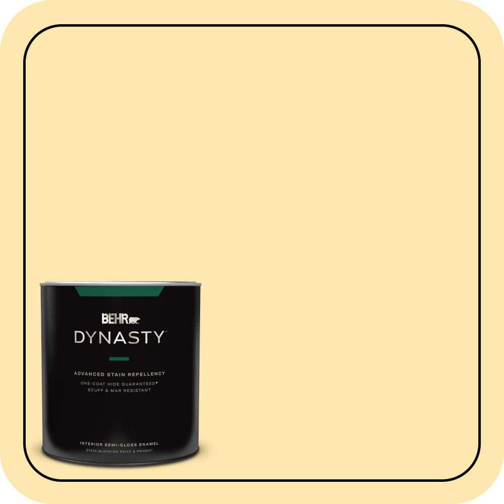 1 qt. #350B-4 Lemon Souffle Semi-Gloss Enamel Interior Stain-Blocking Paint & Primer price history on PriceWatchPro