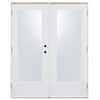 MP Doors 72 in. x 80 in. Left-Hand Outswing Low HVHZ Impact Glass White ...