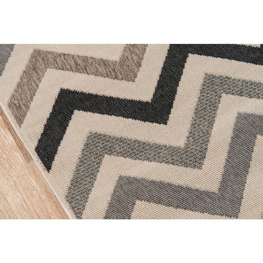 Sage Chevron Flat Woven Indoor/Outdoor Rug 5'3" x 7'6"