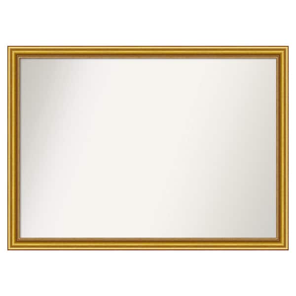 Amanti Art Townhouse Gold 47.75 in. x 34.75 in. Custom Non-Beveled Wood Framed Batthroom Vanity Wall Mirror