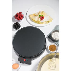 HOLSTEIN HOUSEWARES 9.62 in. Black Non-Stick Arepa Maker HU-09005B - The  Home Depot