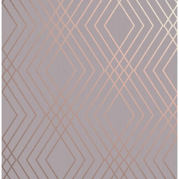 Rose Gold - Wallpaper - Home Decor - The Home Depot