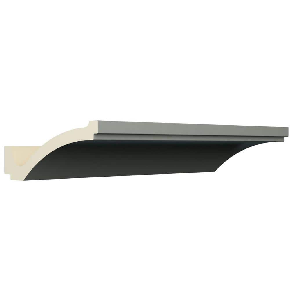 Brett Primed Urethane Crown Moulding 94.5" Gray