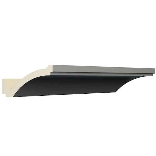Ekena Millwork Brett 10.25 in. D x 10.875 in. W x 94.5 in. L Polyurethane Crown Moulding