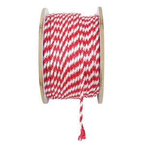 3/8 in. x 600 ft. Polypropylene Solid Braid Rope, Red and White