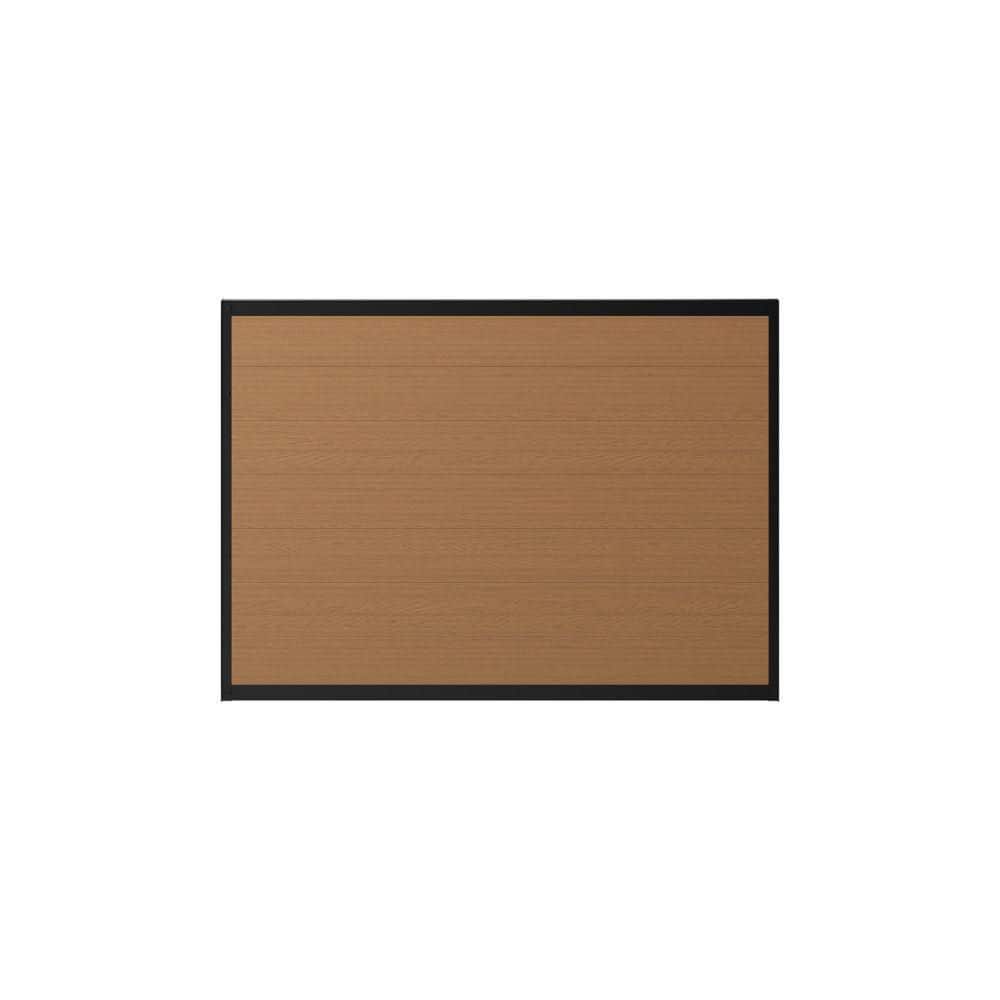 4 ft. H x 6 ft. W No Dig Edgewood Walnut Brown Composite Privacy Fence Panel price history on PriceWatchPro