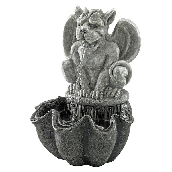 Design Toscano Cedric, the Squirt Gothic Gargoyle Stone Bonded Resin Sculptural Fountain