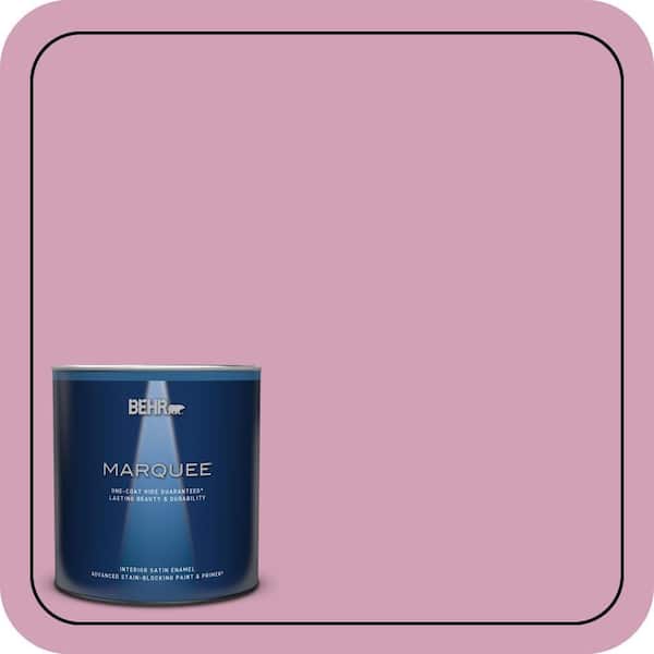BEHR MARQUEE 1 qt. #M130-4 Raspberry Smoothie Satin Enamel Interior Paint & Primer