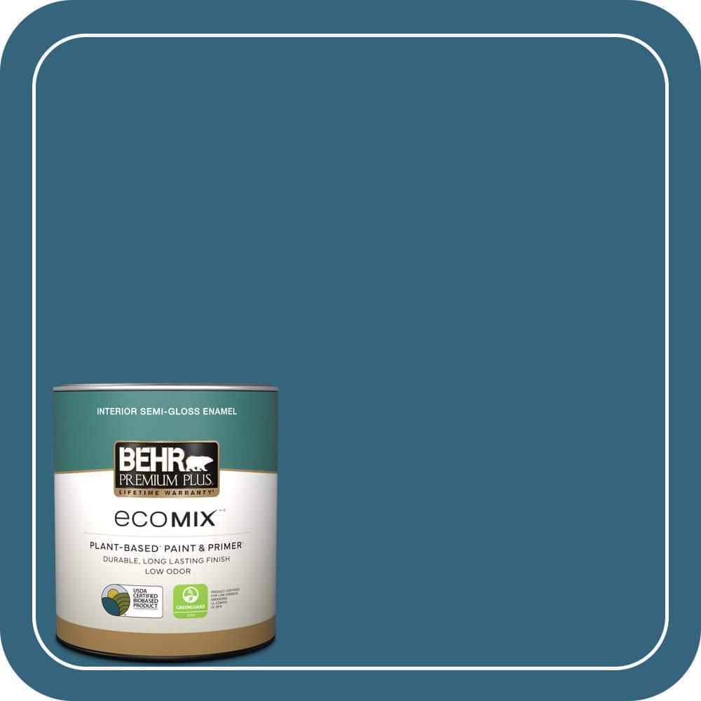 1 qt. #550D-7 Southern Evening Semi-Gloss Enamel EcoMix Plant-Based Interior Paint & Primer price history on PriceWatchPro
