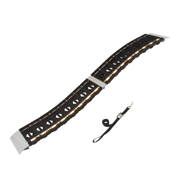 CargoSmart 12 in. W x 90 in. L 750 lb. Capacity LED Hybrid SCurve Centerfold Truck Loading Ramp