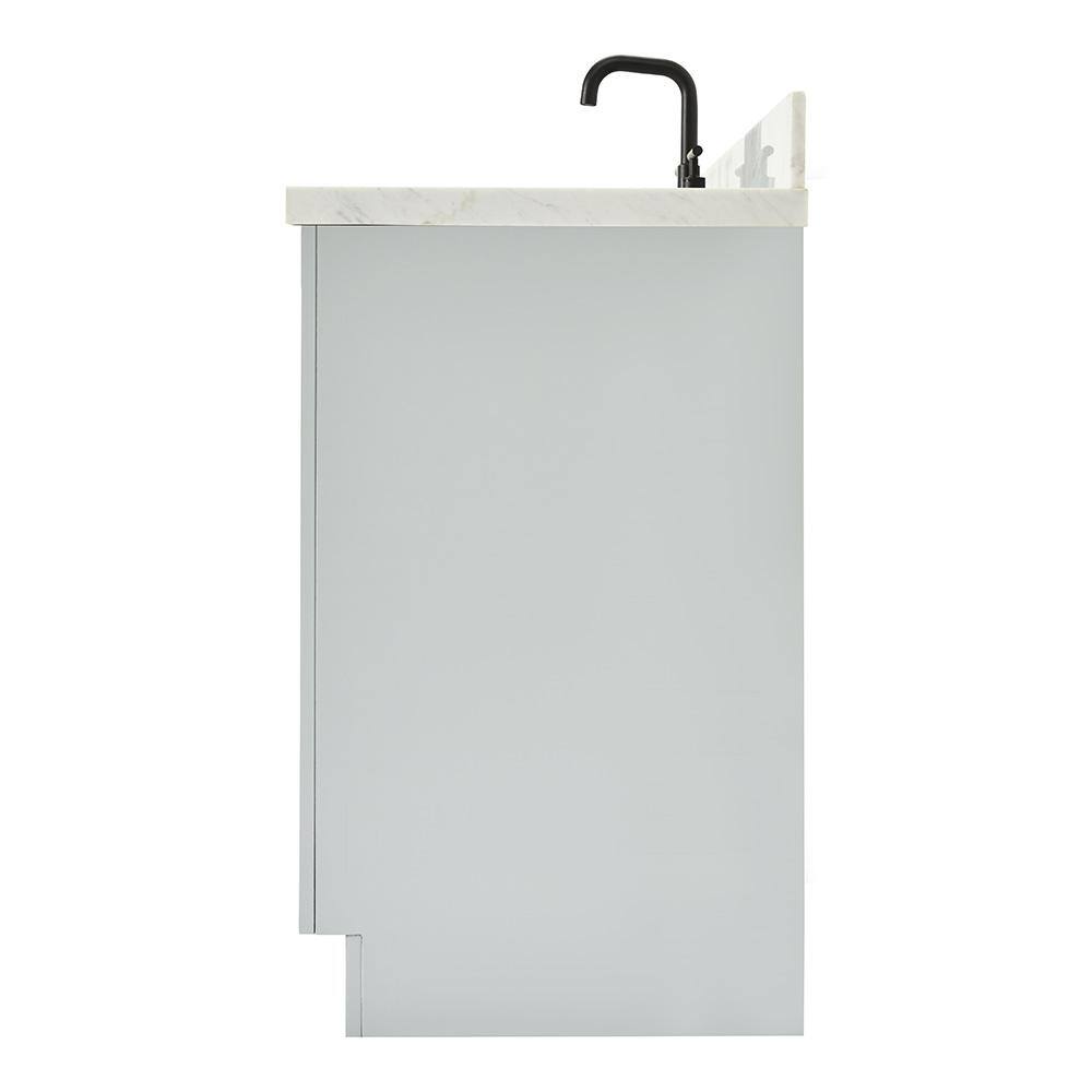 Hepburn 43" Gray Single Basin Vanity with Marble Top