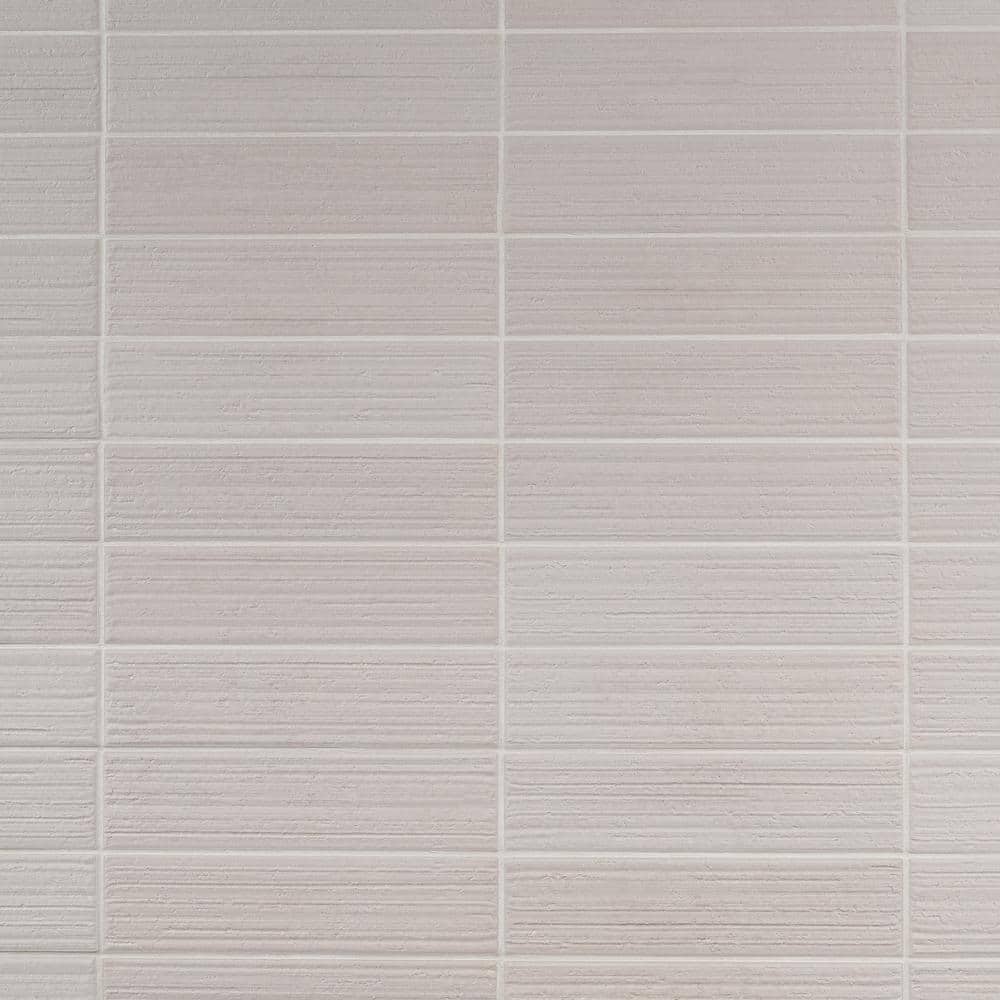 Barclay Silver Gray 2.55 in. x 10.27 in. Textured Matte Ceramic Wall Tile (6.24 sq. ft./Case) price history on PriceWatchPro