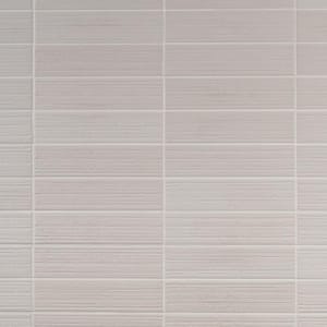 Barclay Silver Gray 2.55 in. x 10.27 in. Textured Matte Ceramic Wall Tile (6.24 sq. ft./Case)