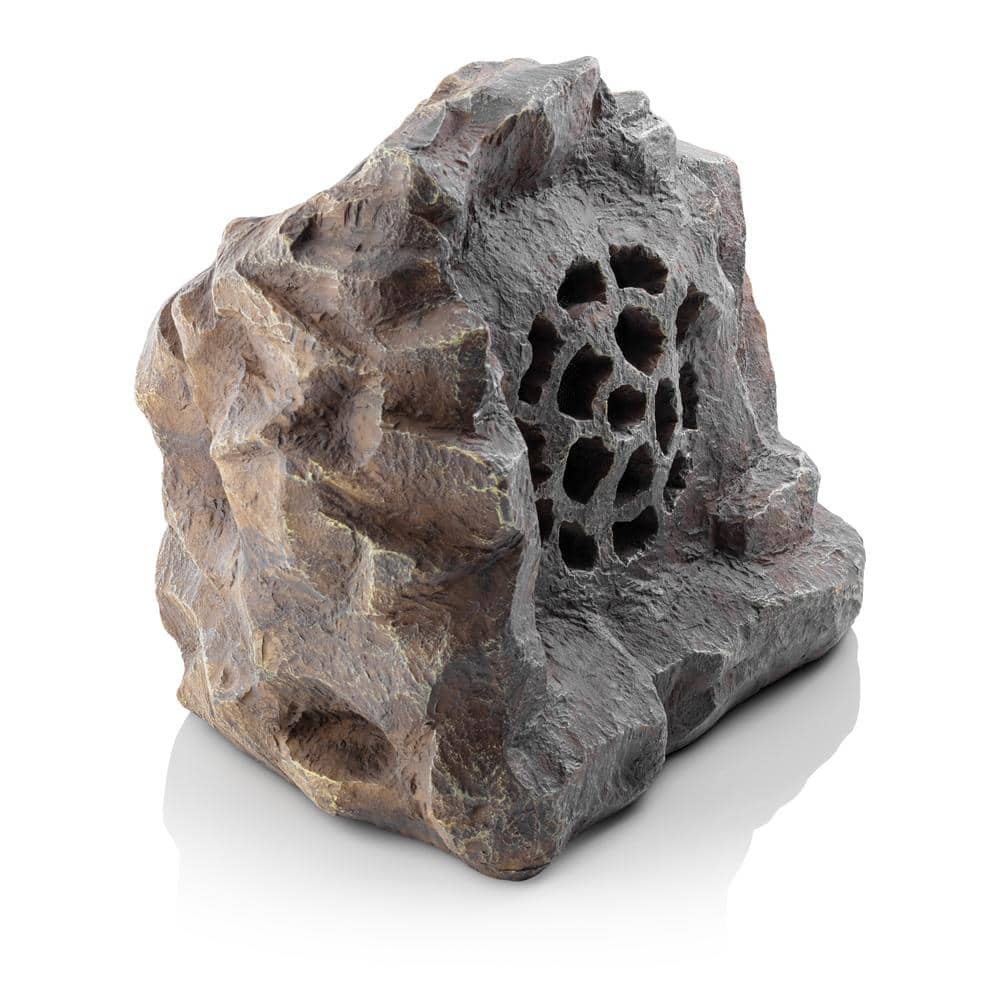 Gray Weatherproof Solar Bluetooth Outdoor Rock Speaker