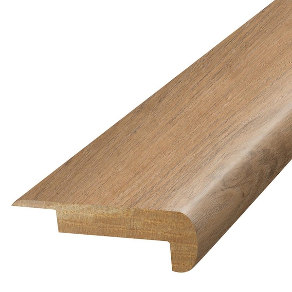 PERFORMANCE ACCESSORIES BAGEL  0.75 in. T x 2.37 in. W x 78.7 in. L Textured Wood Look Laminate Moulding/Trim Stair Nose Molding