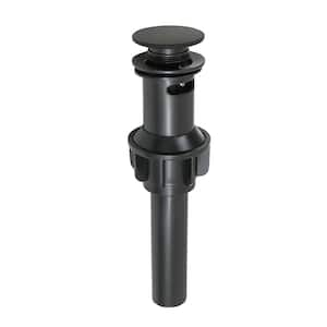 Bathroom Sink Drain with Overflow Stopper-Pop Up Drain Assembly for Bathroom Sink, Matte Black