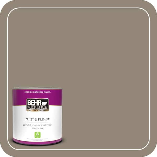 BEHR PREMIUM PLUS 1 qt. #ECC-25-1 Rocky Ridge Eggshell Enamel Low Odor Interior Paint & Primer