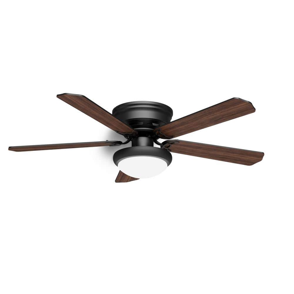 52 in. Ceiling Fan with Light, Reversible DC Motor， Eye-Care LED, 6 Speeds, Black and Dark Walnut Dual-Finish Blades price history on PriceWatchPro