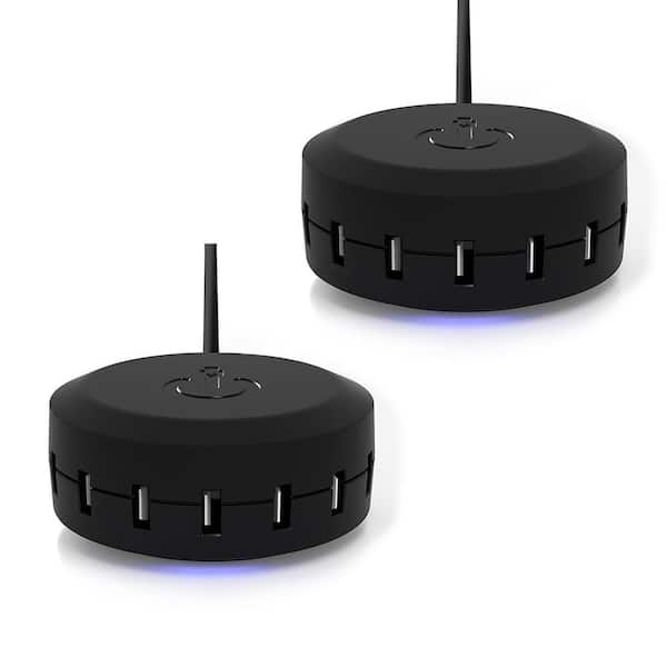 ChargeHub X7 Signature - 7-Port USB SuperCharger 2-Pack - Black/Black