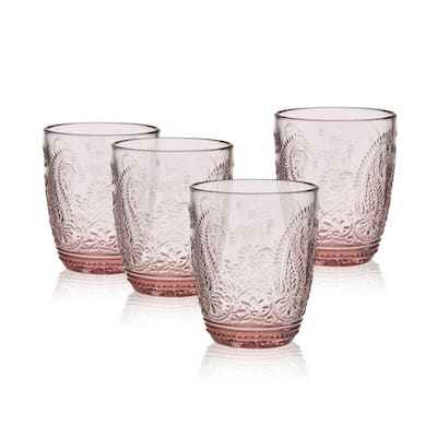 Laurie Gates California Designs Audrey Hill 6-Piece 16 oz. Glass Tumbler  Set in Assorted Colors 985120224M - The Home Depot