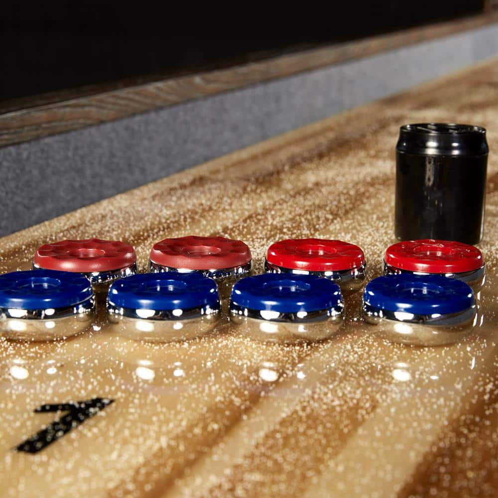 Barrington 12-Foot Rustic Wood Shuffleboard Table with Storage