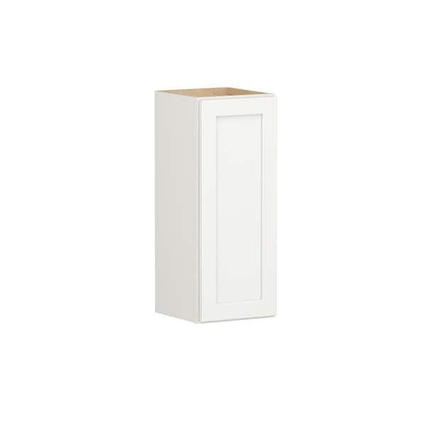SIMPLY WOODMARK PRO Shaker Full Overlay 9 in. W. x 12 in. D x 30 in. H Plywood Assembled Wall Kitchen Cabinet in Linen White